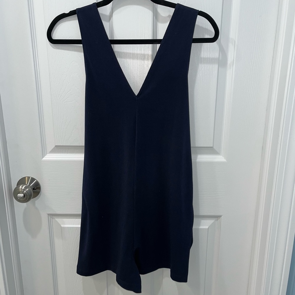 BCBGeneration Navy Sleeveless Romper | XS - Picture 3 of 5